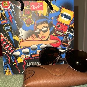 Brown Pilot Ray Bans